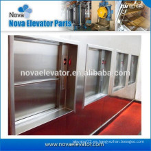 100kgs, 0.4m / s Dumbwaiter del hotel con el inversor y el transformador